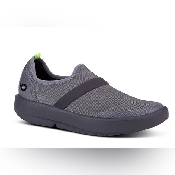 OOFOS Gray Slip-On Athletic Shoes - Picture 1 of 8